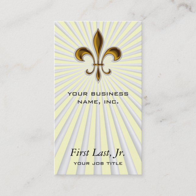 Fleur De Lis Business Card (Front)