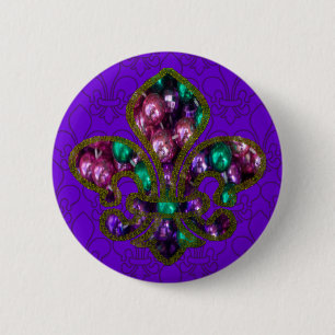 Fleur de Lis button