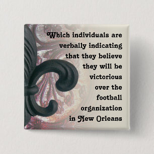 "fleur de lis" button