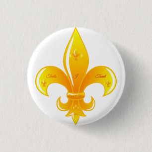 Fleur De Lis Button