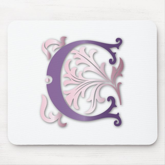 Fleur-de-lis C Monogram Mouse Pad (Front)