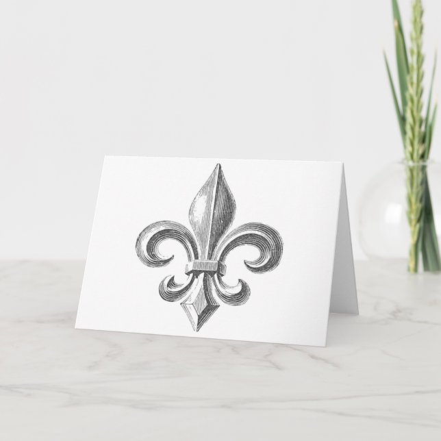 Fleur de Lis Card (Front)