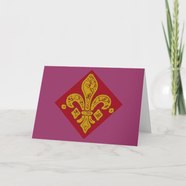 Fleur De Lis Card (Front)