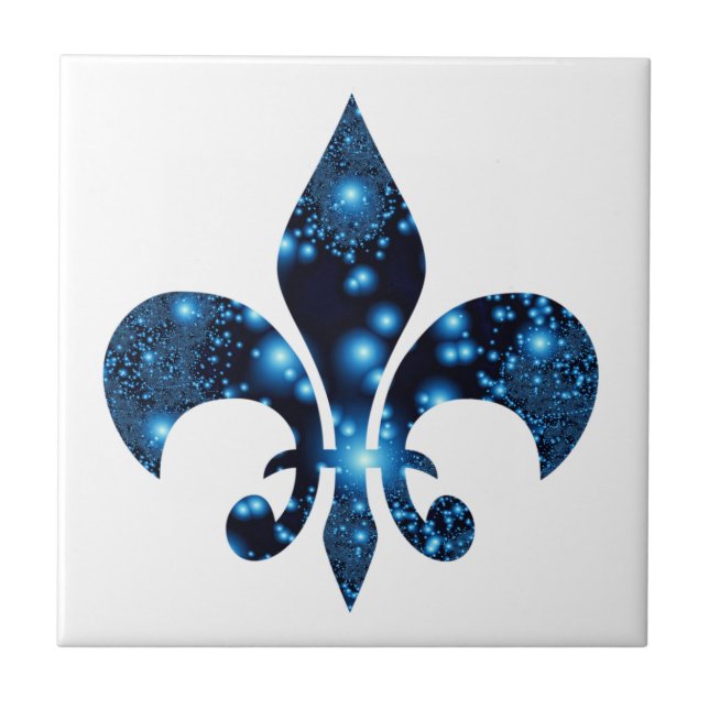 Fleur de Lis Ceramic Tile (Front)
