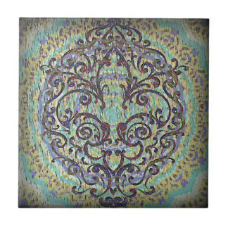 Fleur de lis ceramic tile
