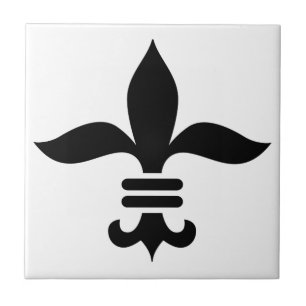 Fleur-De-Lis Ceramic Tile