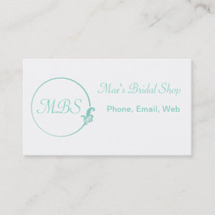 Fleur-de-Lis Circle Business Card