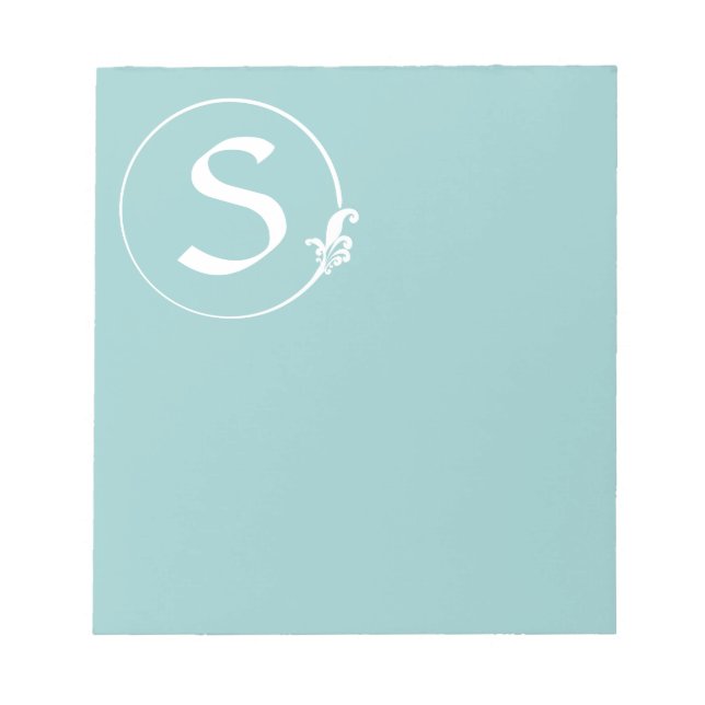Fleur-de-Lis Circle Notepad (Front)