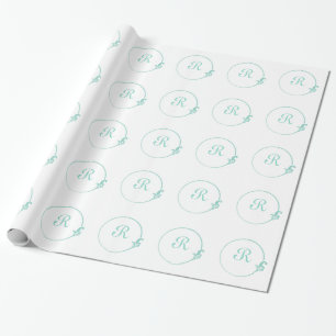 Fleur-de-Lis Circle Wrapping Paper