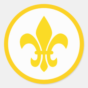 Fleur de Lis Classic Round Sticker