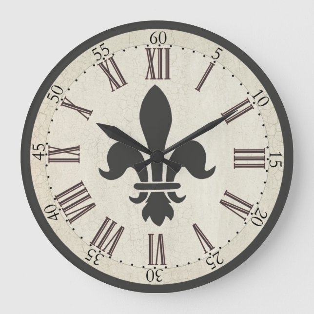 Fleur de Lis Clock (Front)