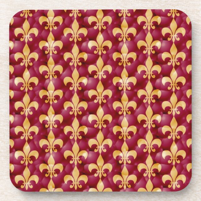 Fleur de lis coaster (Front)