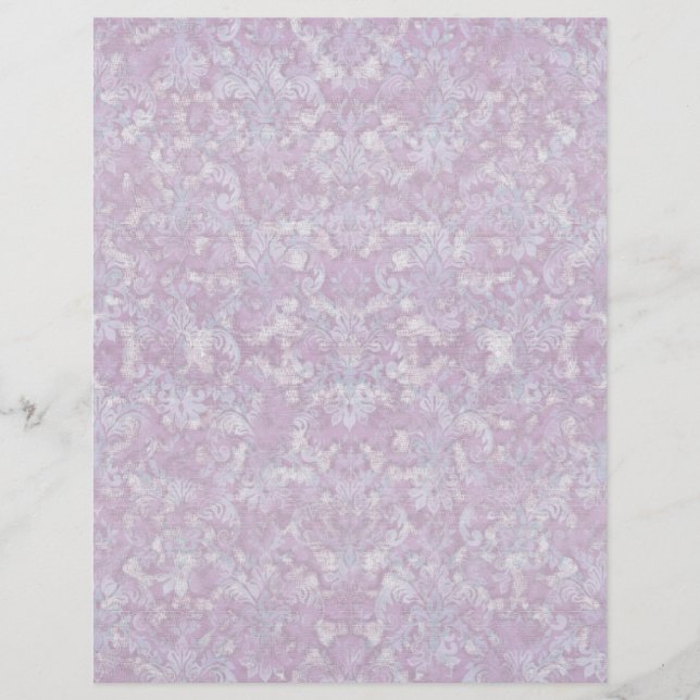 Fleur de Lis Damask - Matching Blank Stationery (Front)