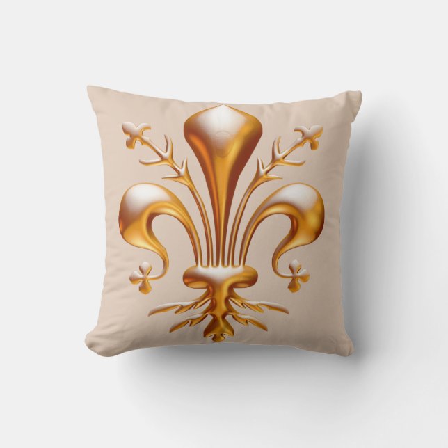 Fleur de Lis (de Lys) Cushion (Front)