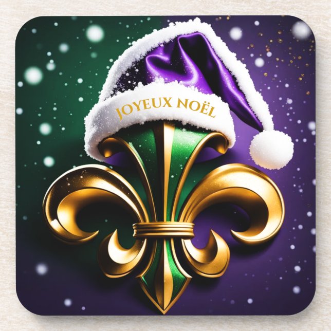 Fleur De Lis Design Coaster (Front)
