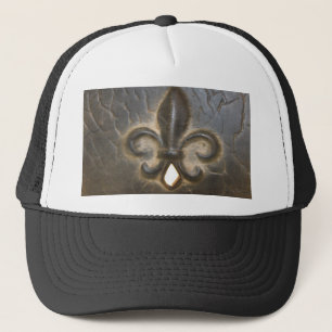 Fleur De Lis Design Trucker Hat