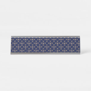 Fleur de Lis Desk Name Plate