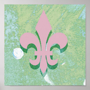 Fleur-de-Lis Digital Art Poster