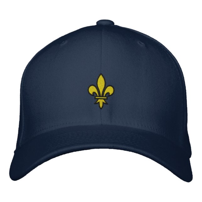 Fleur De Lis Embroidered Hat (Front)
