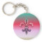 Fleur De Lis Flor  New Orleans Multi Colour Pink