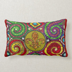 Fleur De Lis Flor  New Orleans throw Pillow