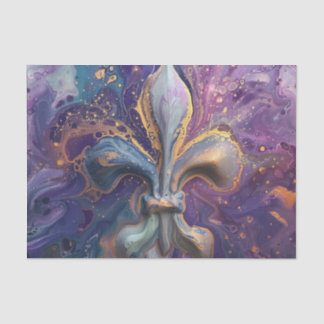 Fleur De Lis Fluid Pour Tissue Paper