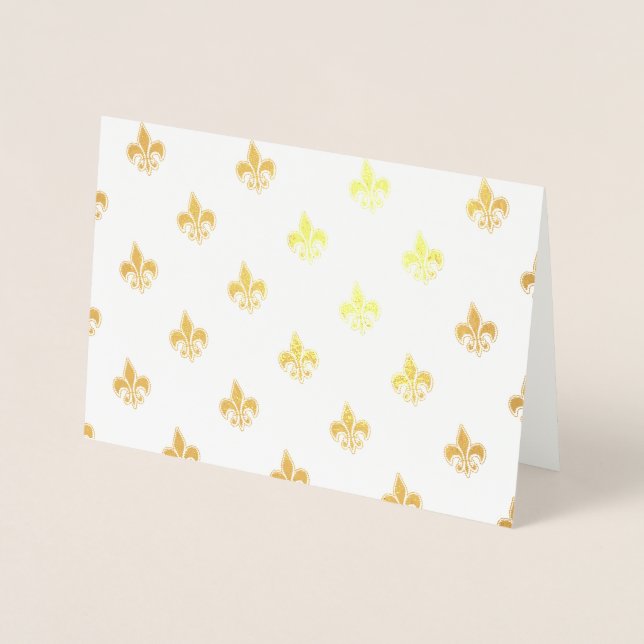 Fleur De Lis Foil Card (Front)