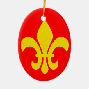 Fleur de Lis* France Christmas Ornament
