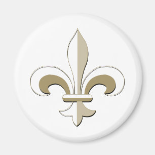 Fleur de lis - Gold Magnet