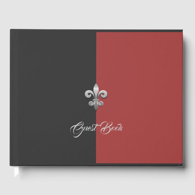 Fleur De Lis Guest Book (Front)
