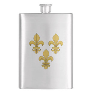 Fleur-de-lis Hip Flask