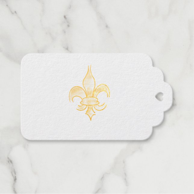 Fleur De Lis Ink Tag (Front (Horizontal))