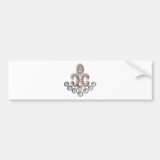 Fleur De Lis-jewelled Bumper Sticker