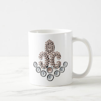 Fleur De Lis-jewelled Coffee Mug