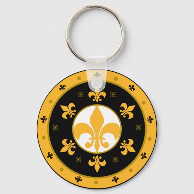 fleur de lis key ring (Front)