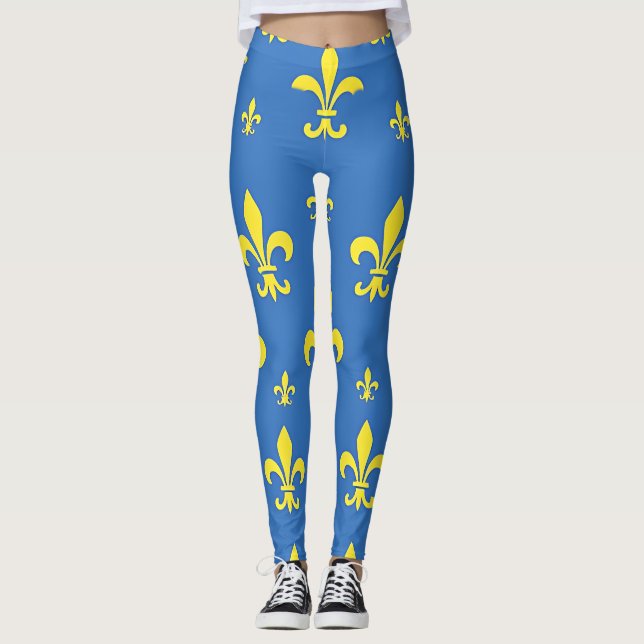 Fleur de Lis  Leggings (Front)