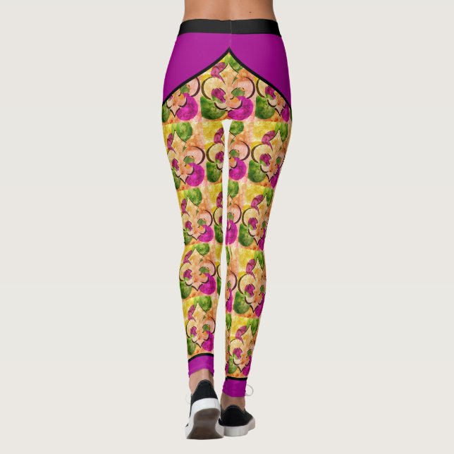 Fleur-de-Lis Leggings (Back)