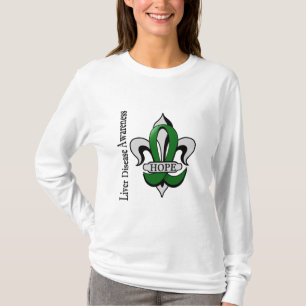 Fleur De Lis Liver Disease Hope T-Shirt