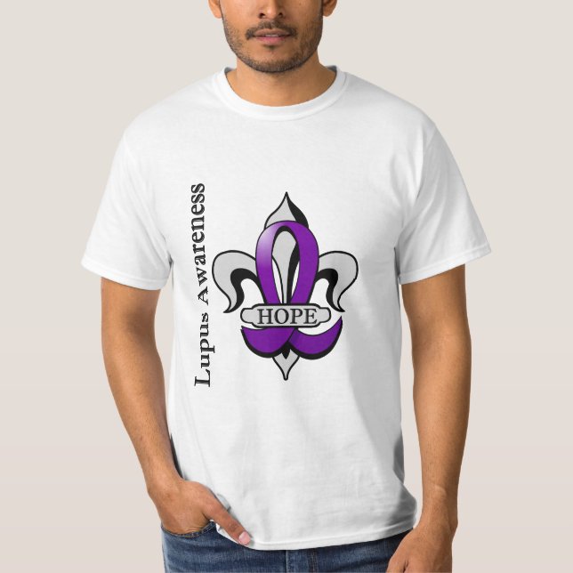 Fleur De Lis Lupus Hope T-Shirt (Front)