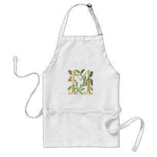 Fleur-de-lis M Monogram Standard Apron
