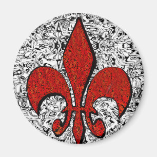 fleur de lis magnet