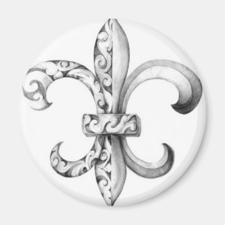 fleur-de-lis magnet