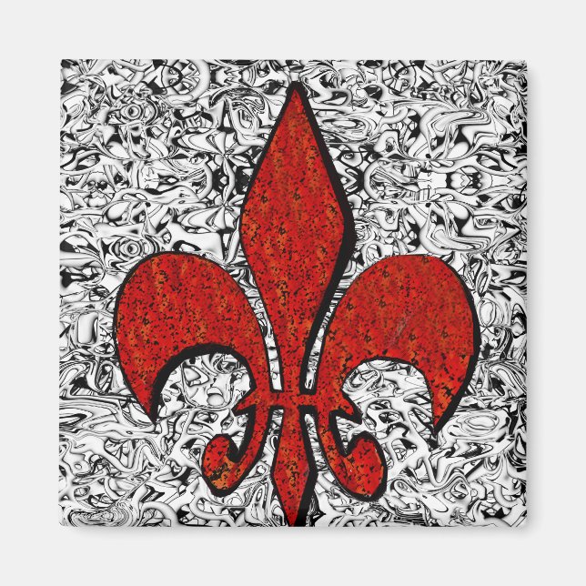 fleur de lis magnet (Front)