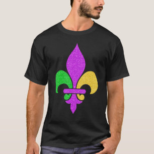 Fleur De Lis Mardi Gras 2023 Adult Men Women Boys  T-Shirt