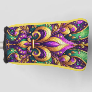 fleur de lis mardi gras golf head cover