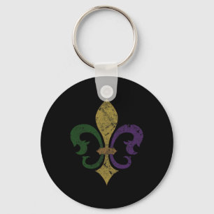 Fleur De Lis Mardi Gras New Orleans S Men Women Yo Key Ring