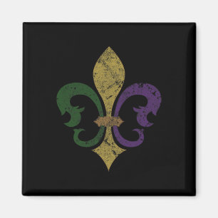 Fleur De Lis Mardi Gras New Orleans S Men Women Yo Magnet