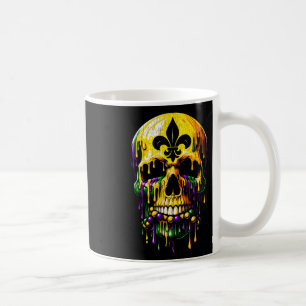 Fleur De Lis Mardi Gras Skulls Men Women Girls Boy Coffee Mug