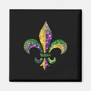 Fleur De Lis Mardi Gras Symbol Louisiana New Orlea Magnet