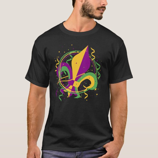 Fleur de lis, Mardi gras T-Shirt (Front)